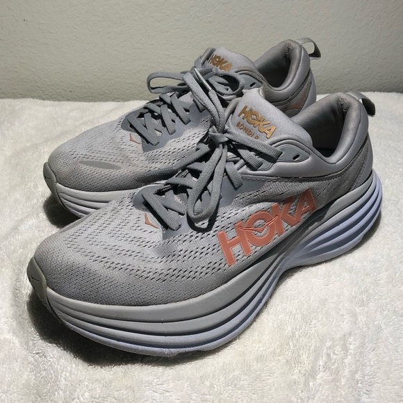 Hoka One One Shoes - HOKA One One Bondi 8 Women's Size 9B Running Shoes Sneakers 1127952 Harbor Mist